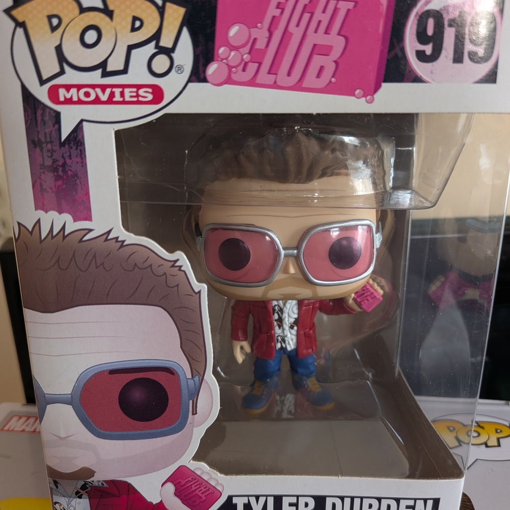 Funko Pop! Movies Figure with Red Jacket and Pink Glasses